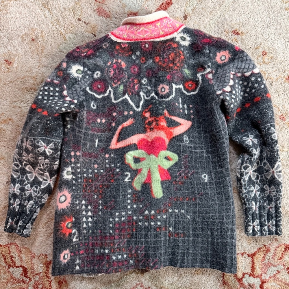 Oilily Latina Pin-Up Cardigan Sweater